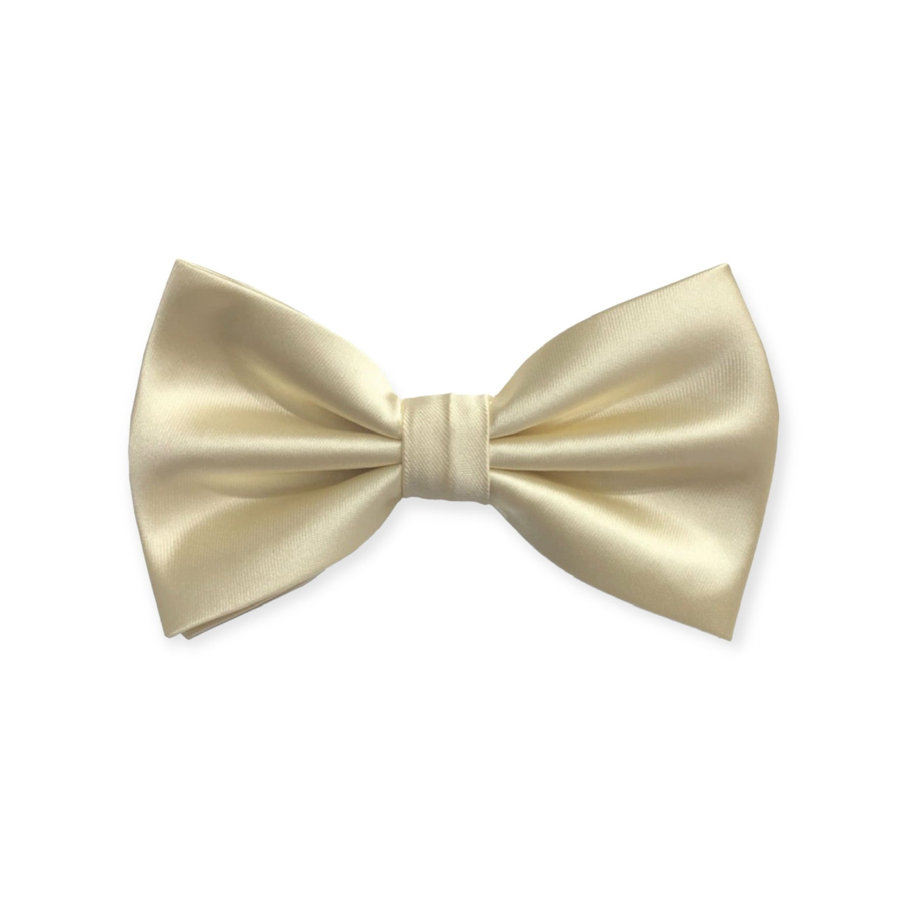Solid Champagne Bow Tie and Hanky